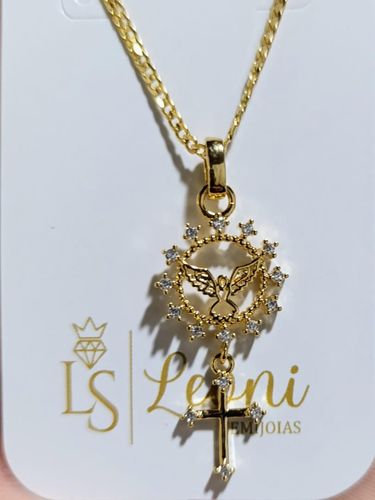 Colar OURO LUXO ESPIRITO SANTO