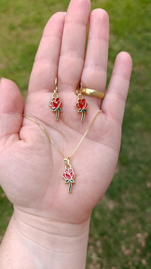 Conjunto OURO ROSA BELA E A FERA