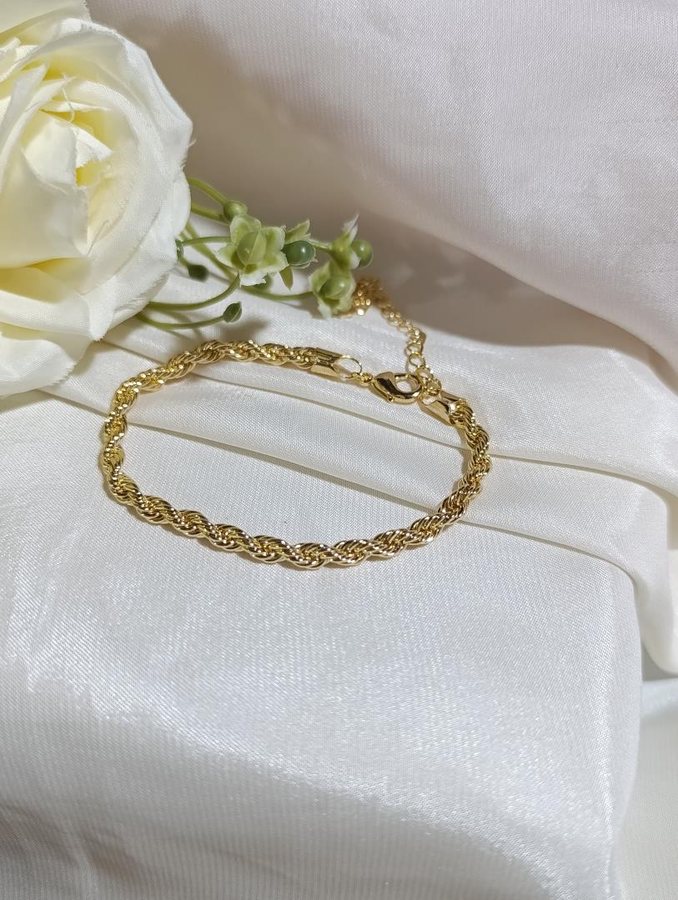 Pulseira ouro cordão baiano gosso