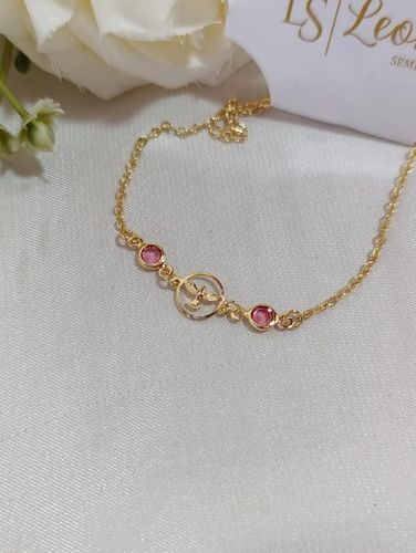 Pulseira ouro espirito santo