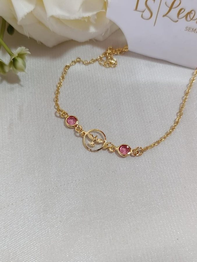 Pulseira ouro espirito santo